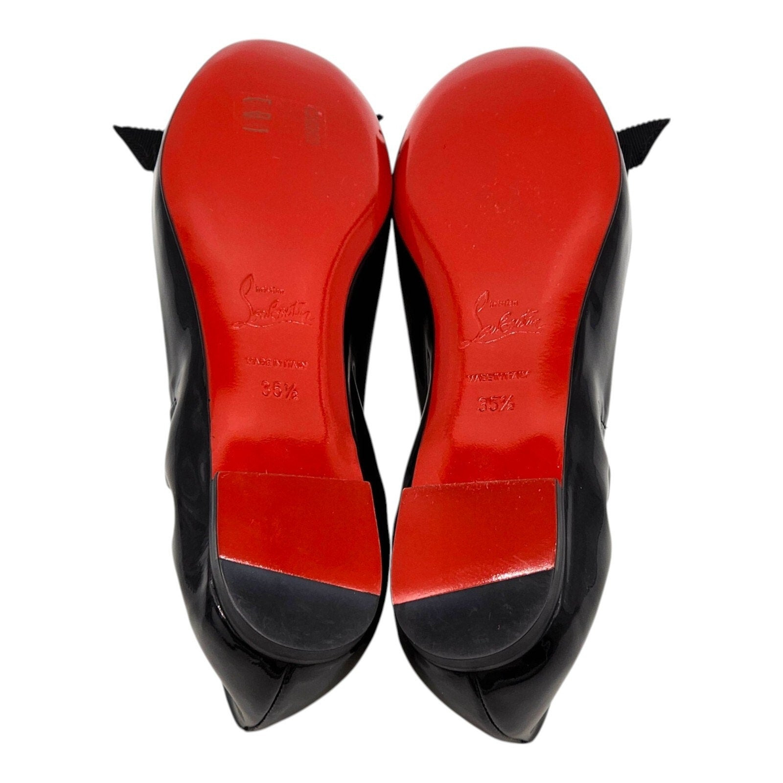 Christian Louboutin Gloriana Flat Patent Leather Ballet Flats Black - 6