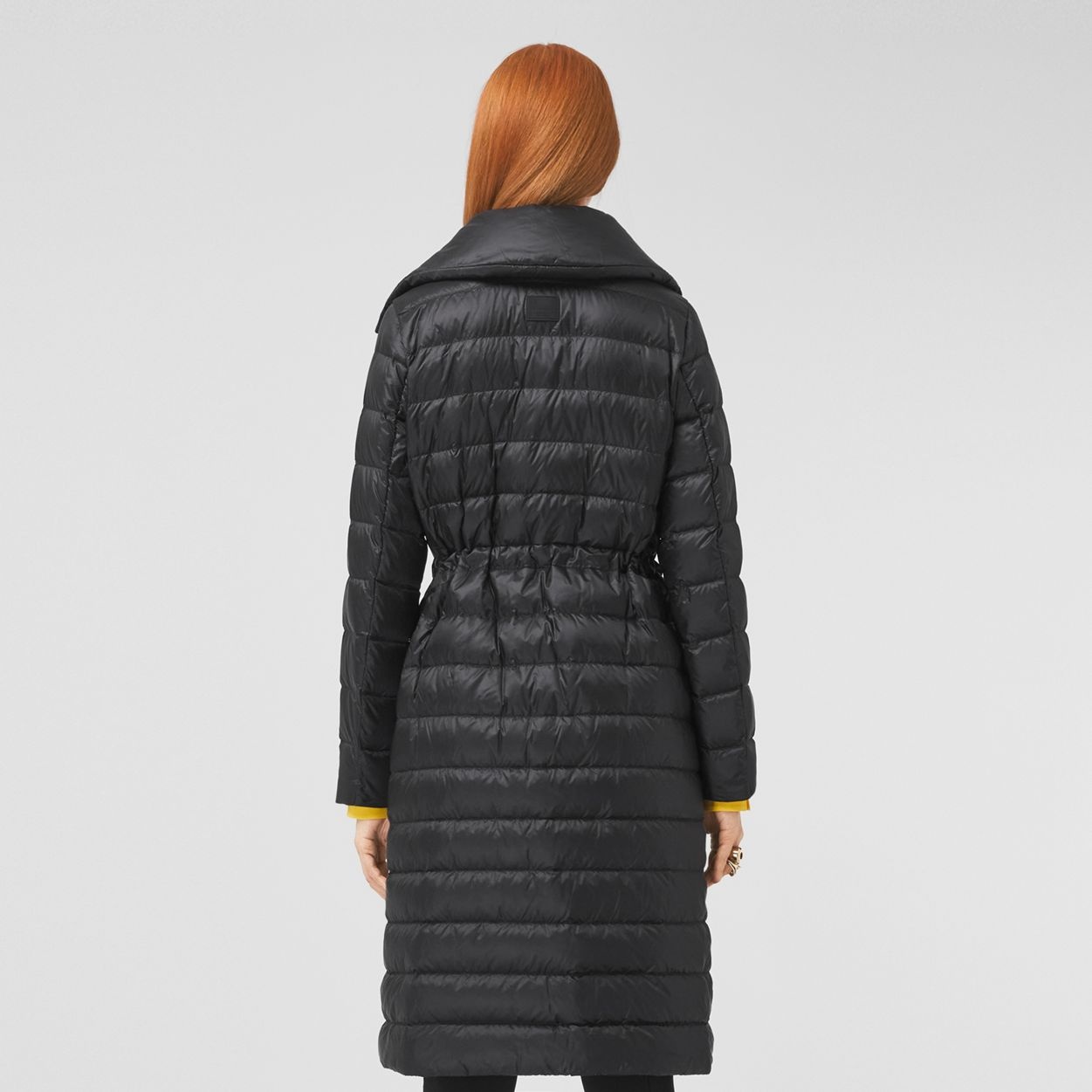Detachable Collar Lightweight Nylon Puffer Coat - 4