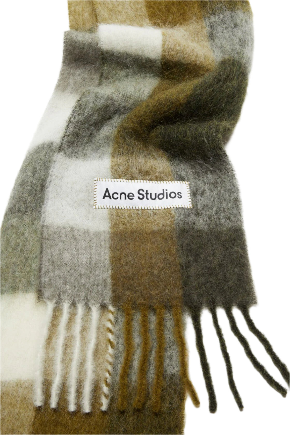 MOHAIR CHECKED SCARF - 2