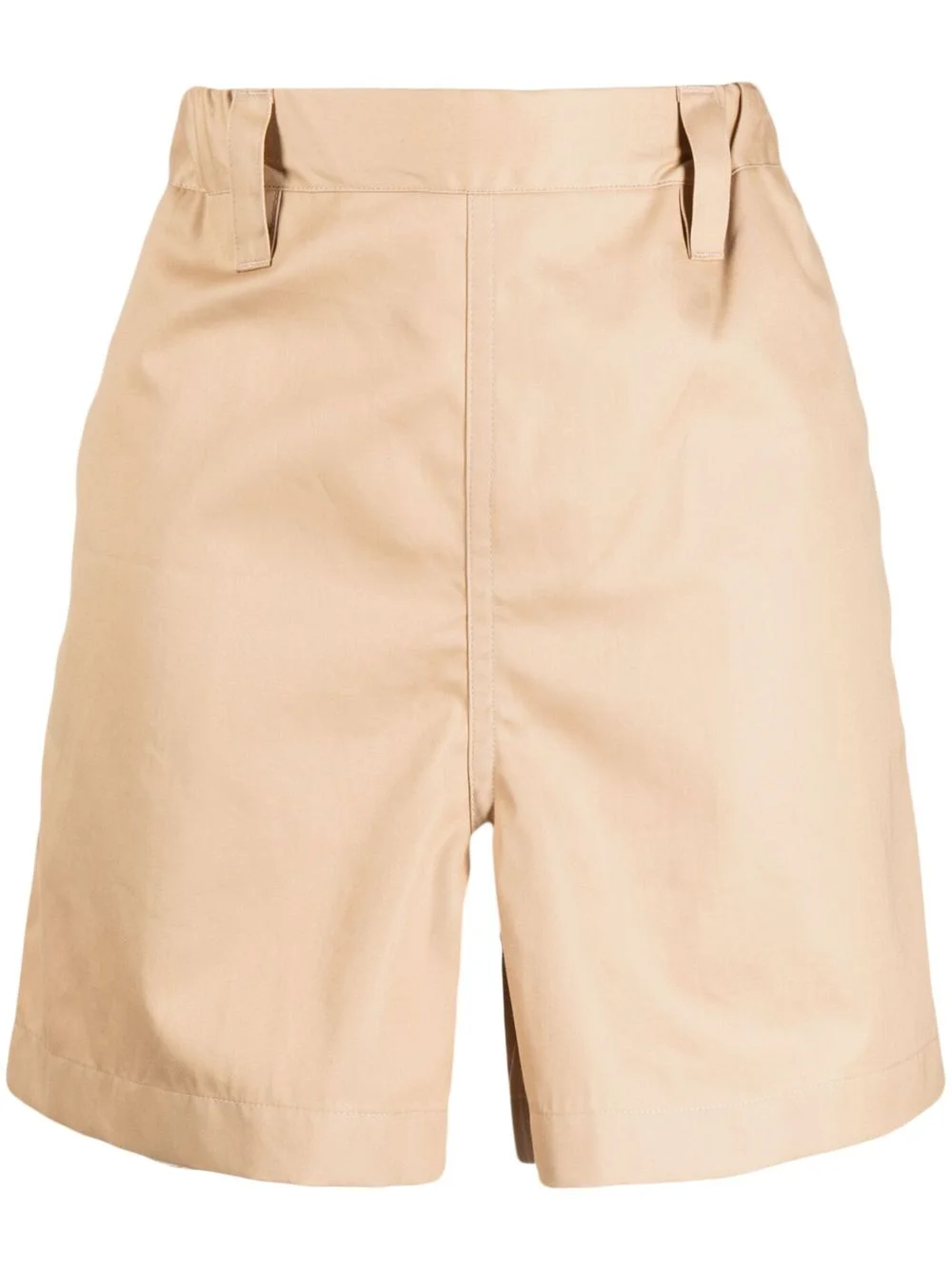 elasticated-waist cotton shorts - 1