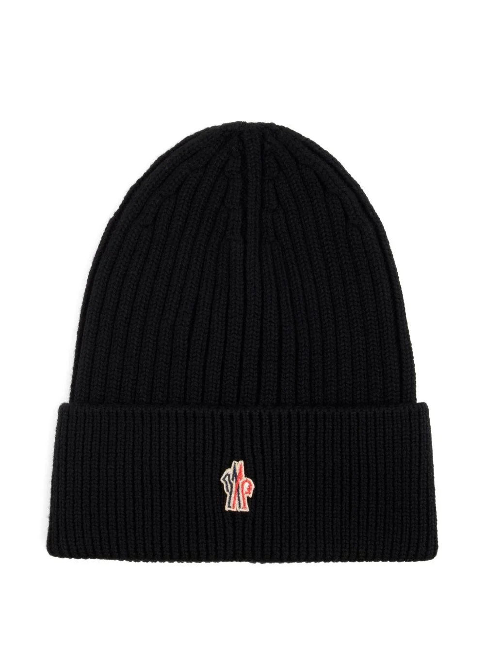 ribbed logo-patch beanie - 1