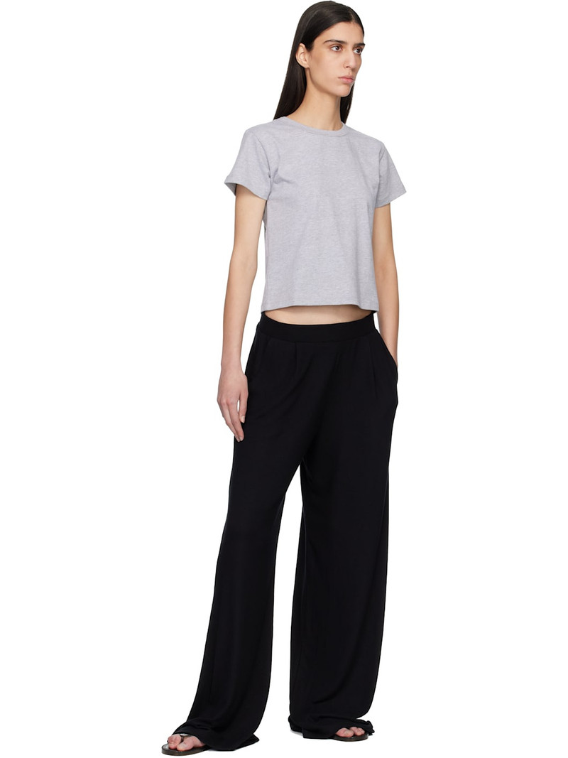 LESET Black Lauren Pleated Pocket Trousers outlook