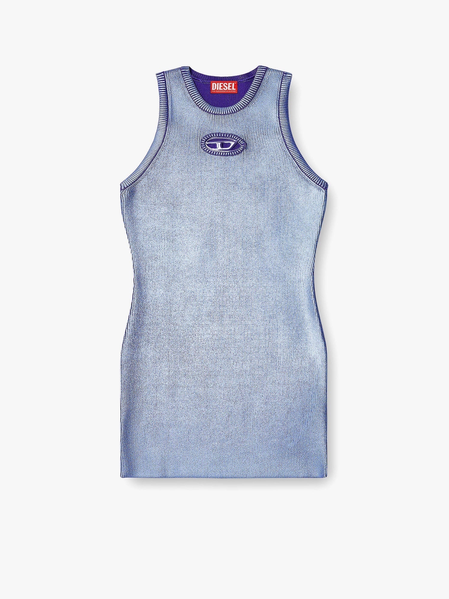 Diesel M-caddix viscose blend dress with frontal logo
