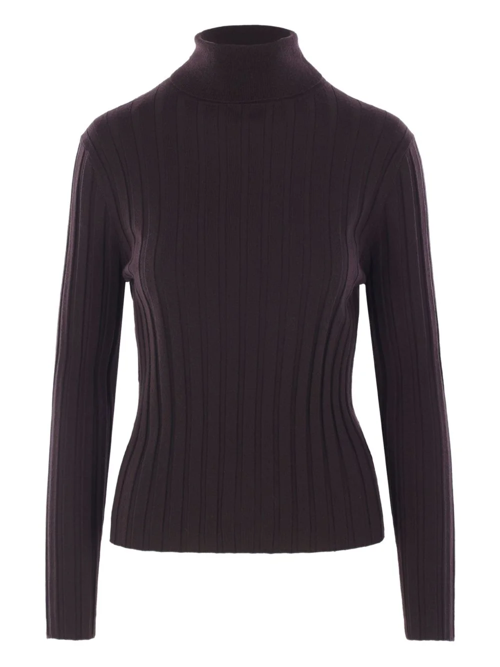 ribbed turtleneck sweater - 1