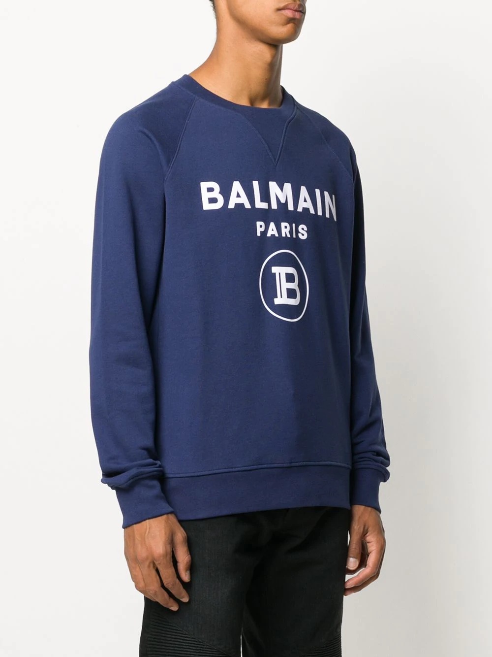 logo print crew neck sweatshirt - 3