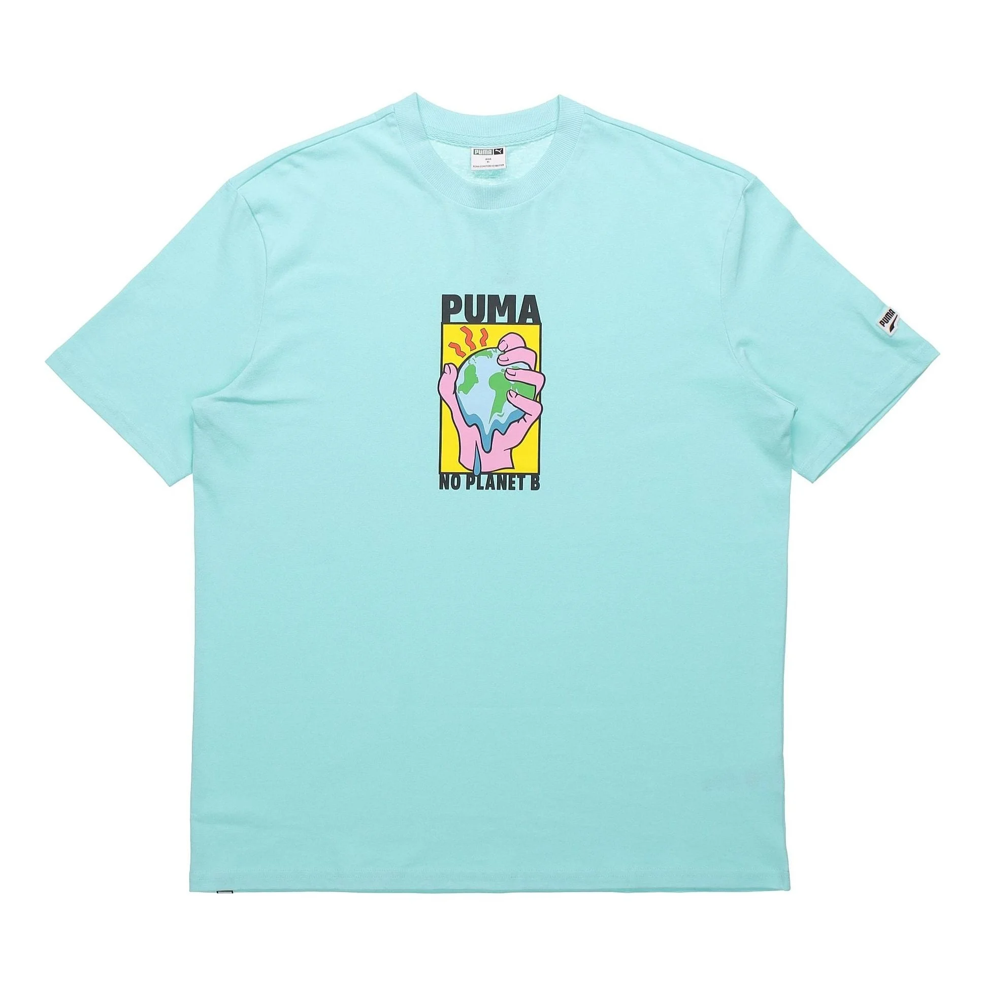 PUMA Environmental Friendly Subject Printing Short Sleeve Blue 599181-33 - 1