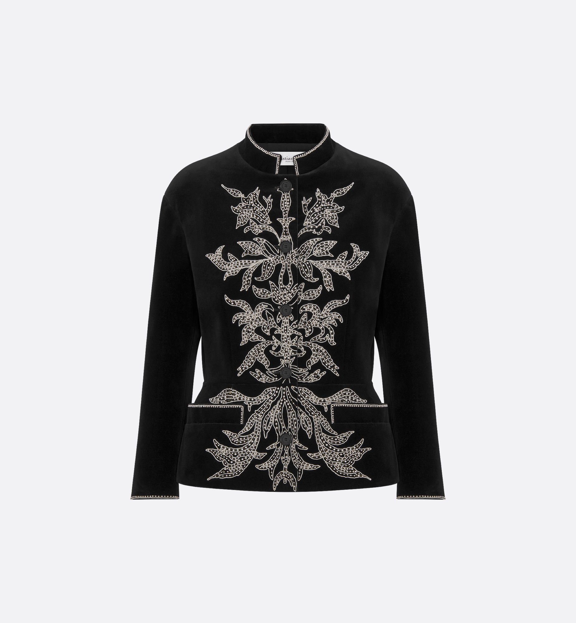 Embroidered Fitted Jacket - 1