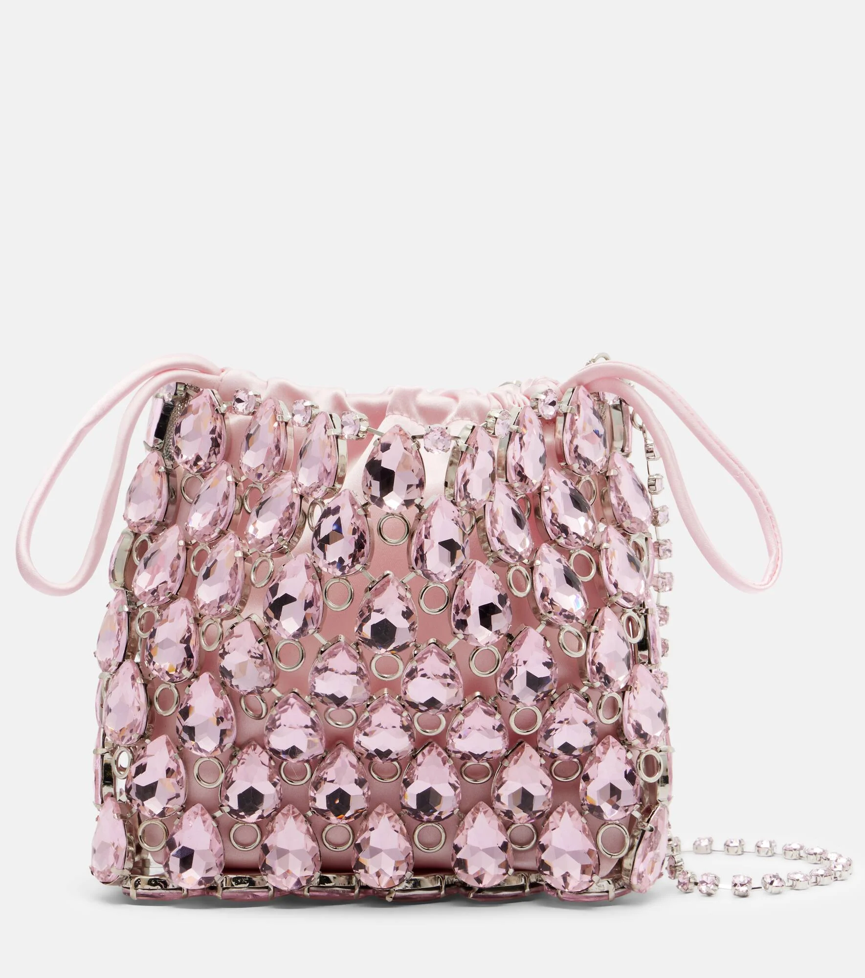 Mini embellished chainmail clutch - 1