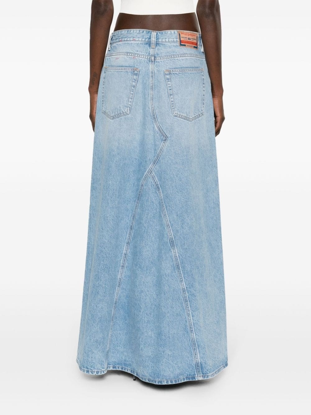 Denim long skirt - 2