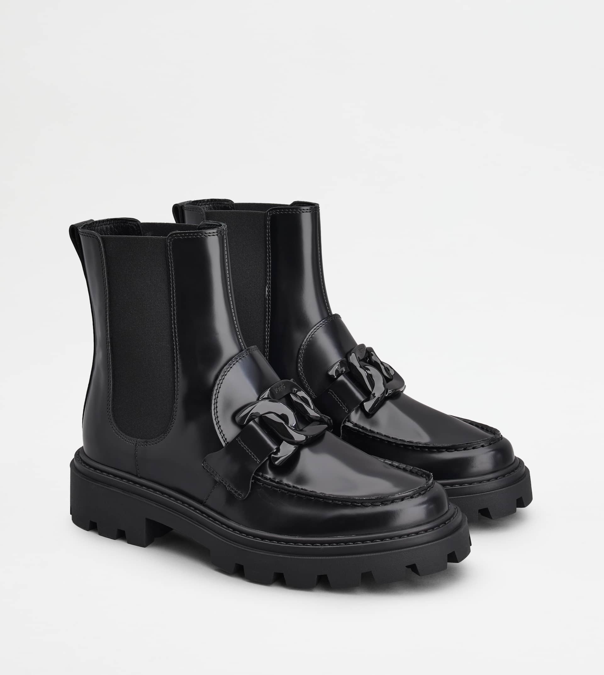 KATE CHELSEA BOOTS IN LEATHER - BLACK - 3