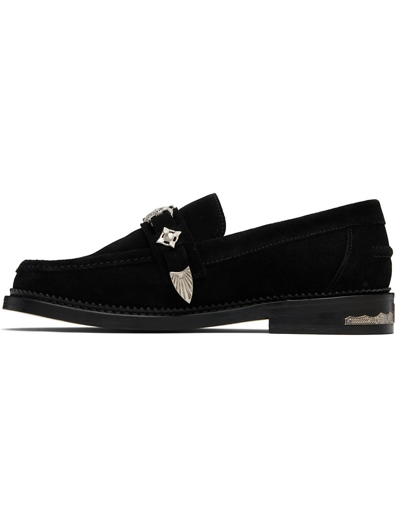 SSENSE Exclusive Black Metal Loafers 3