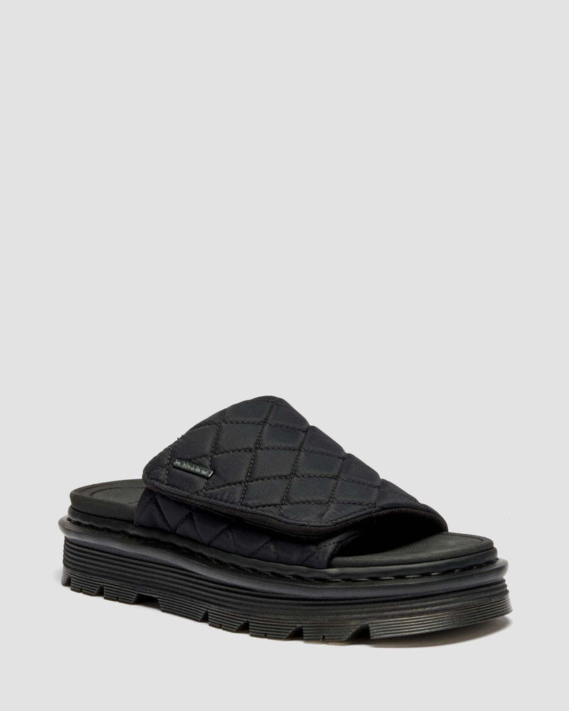 Zebzag Slides Quilted Canvas Strap Platform Slides 5