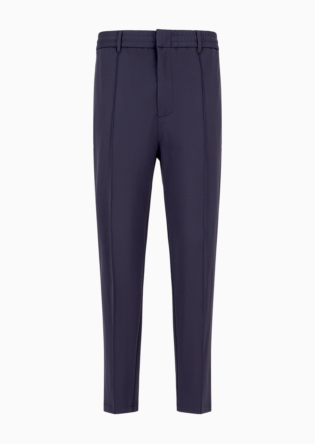 Travel Essentials trousers in a viscose jersey blend with ribs and elasticated waist - 1