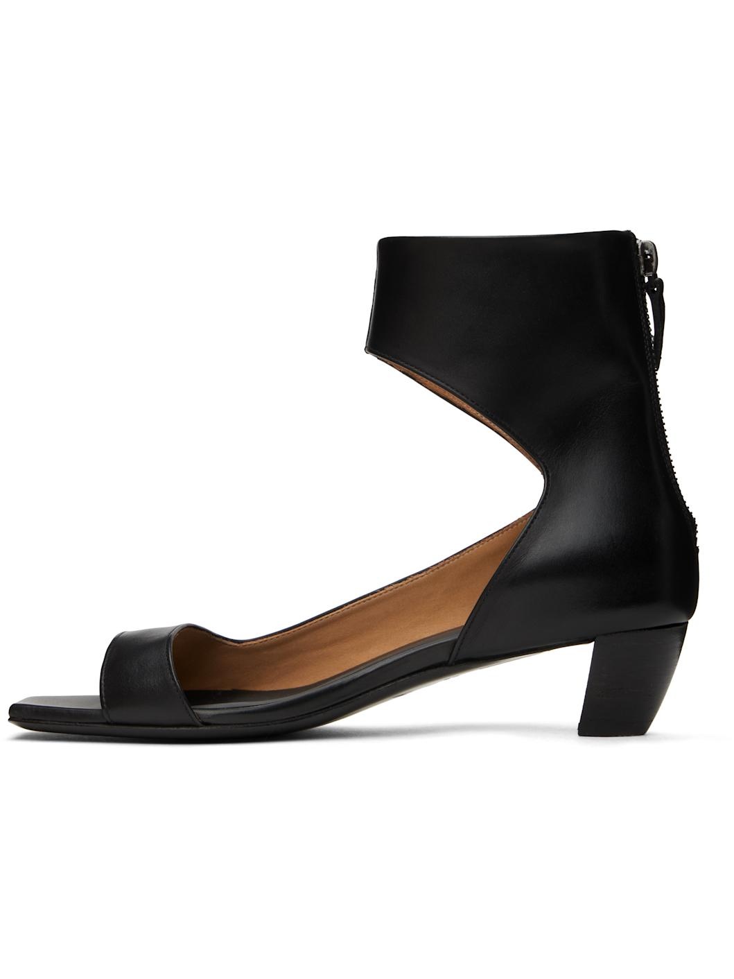 Black Cucchiaia Heeled Sandals - 3