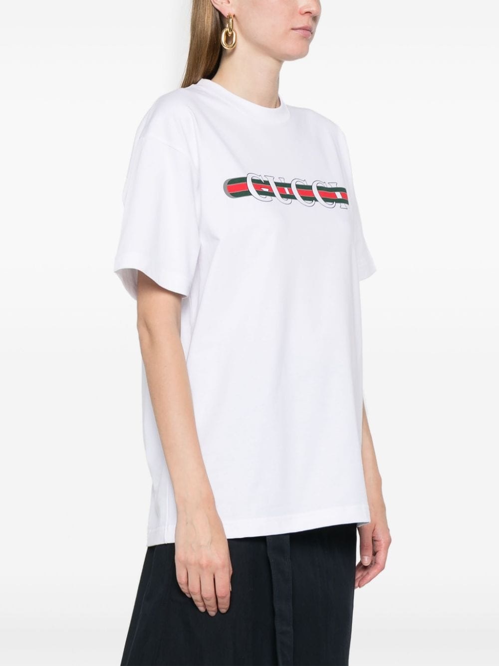 logo-print cotton T-shirt - 3