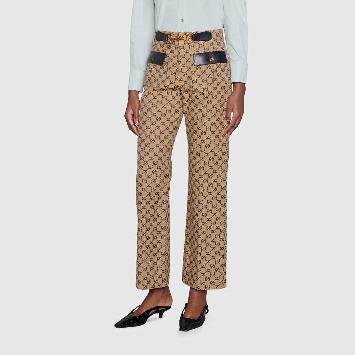 GG canvas pants with Horsebit - 3