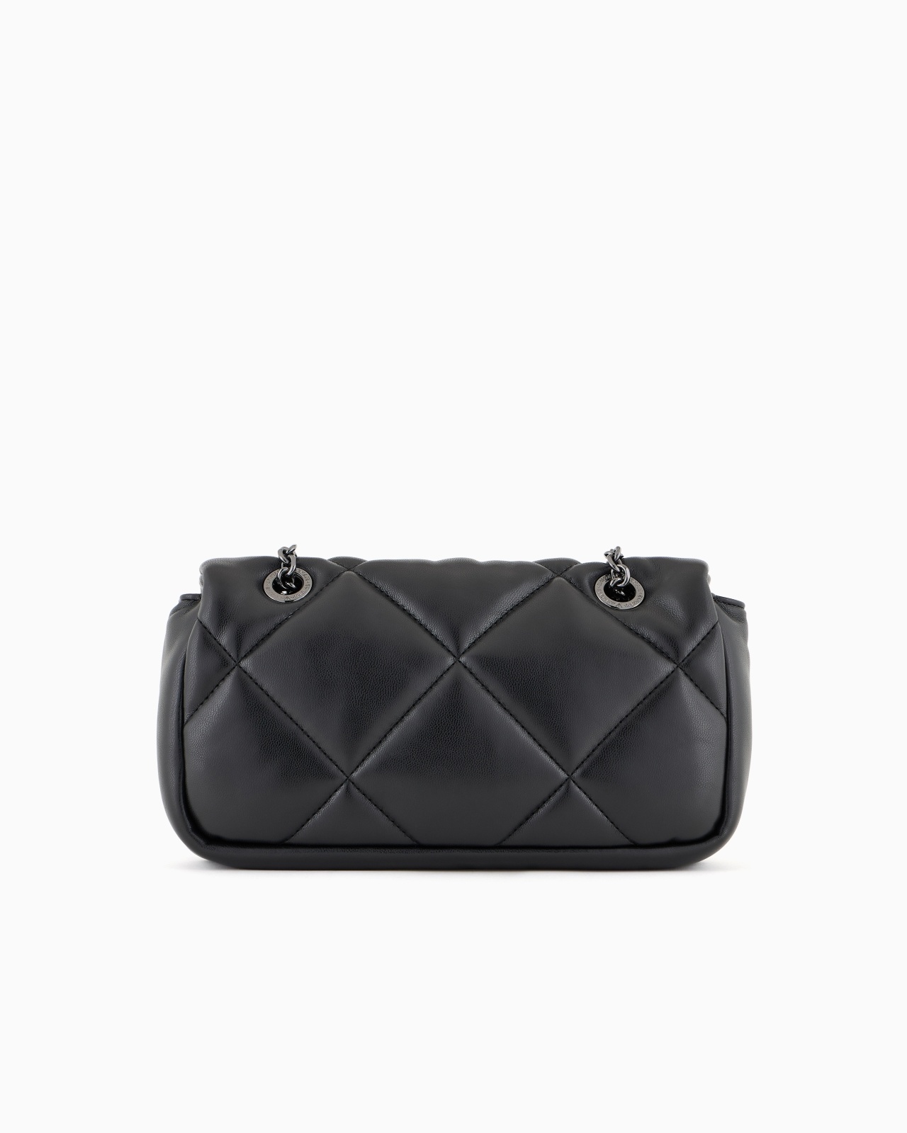 QUILTED NAPPA LEATHER-EFFECT MINI BAG WITH FLAP - 3