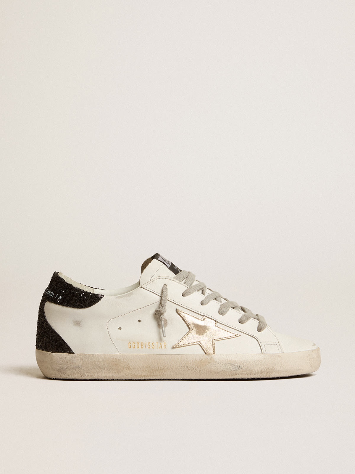 【Golden 】Super Star Laminated Gold Star(23-25.5cm) Golden Goose Super-Star with gold star and black glitter