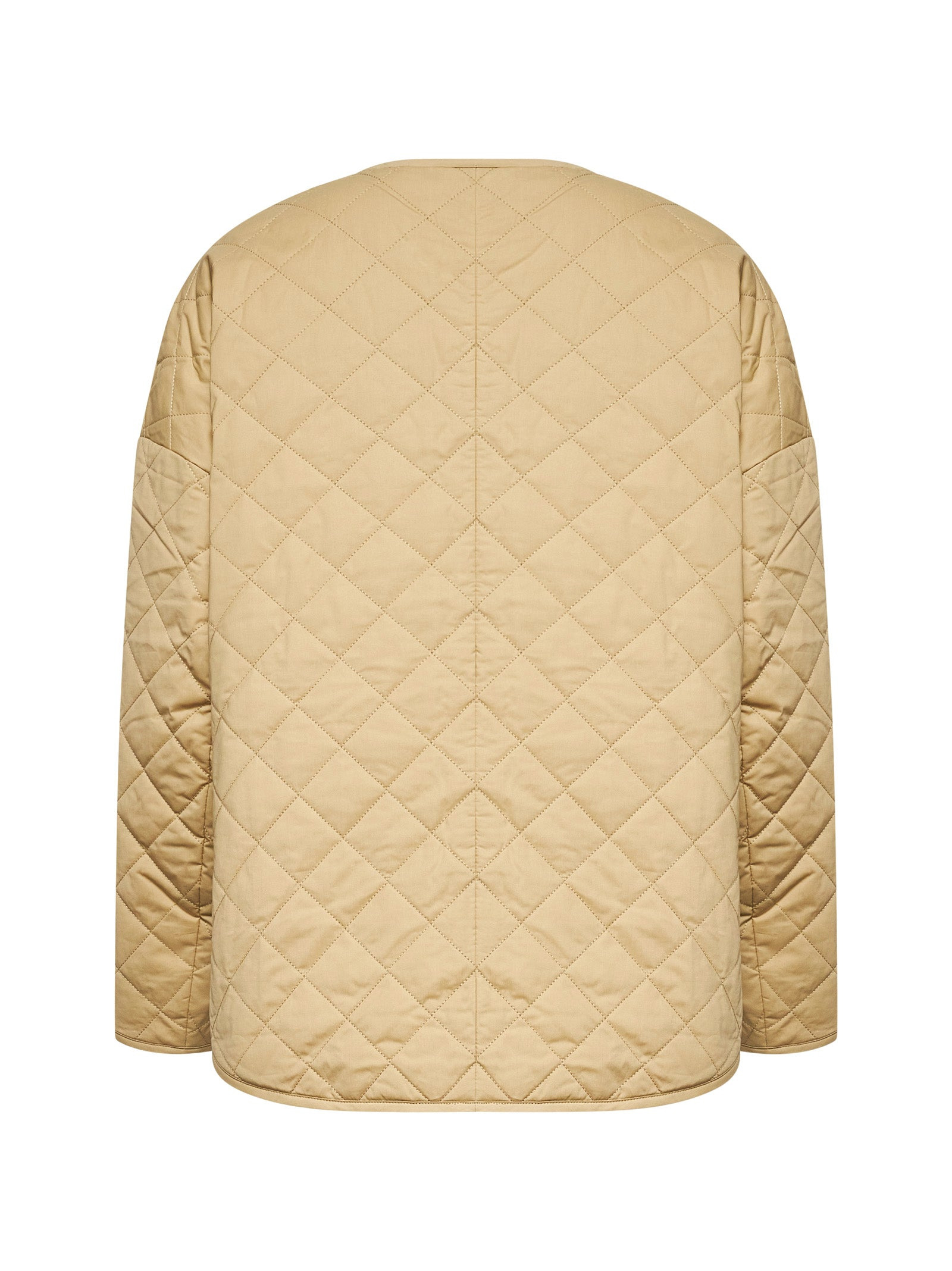 Beige organic cotton quilted jacket - 2