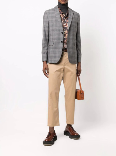 Paul Smith plaid-check print blazer outlook