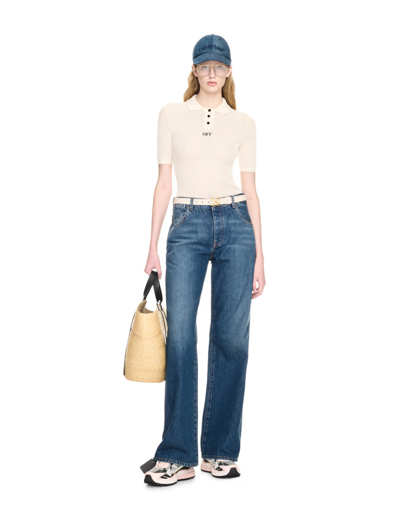 Off-White Blue Wide Denim Pants outlook