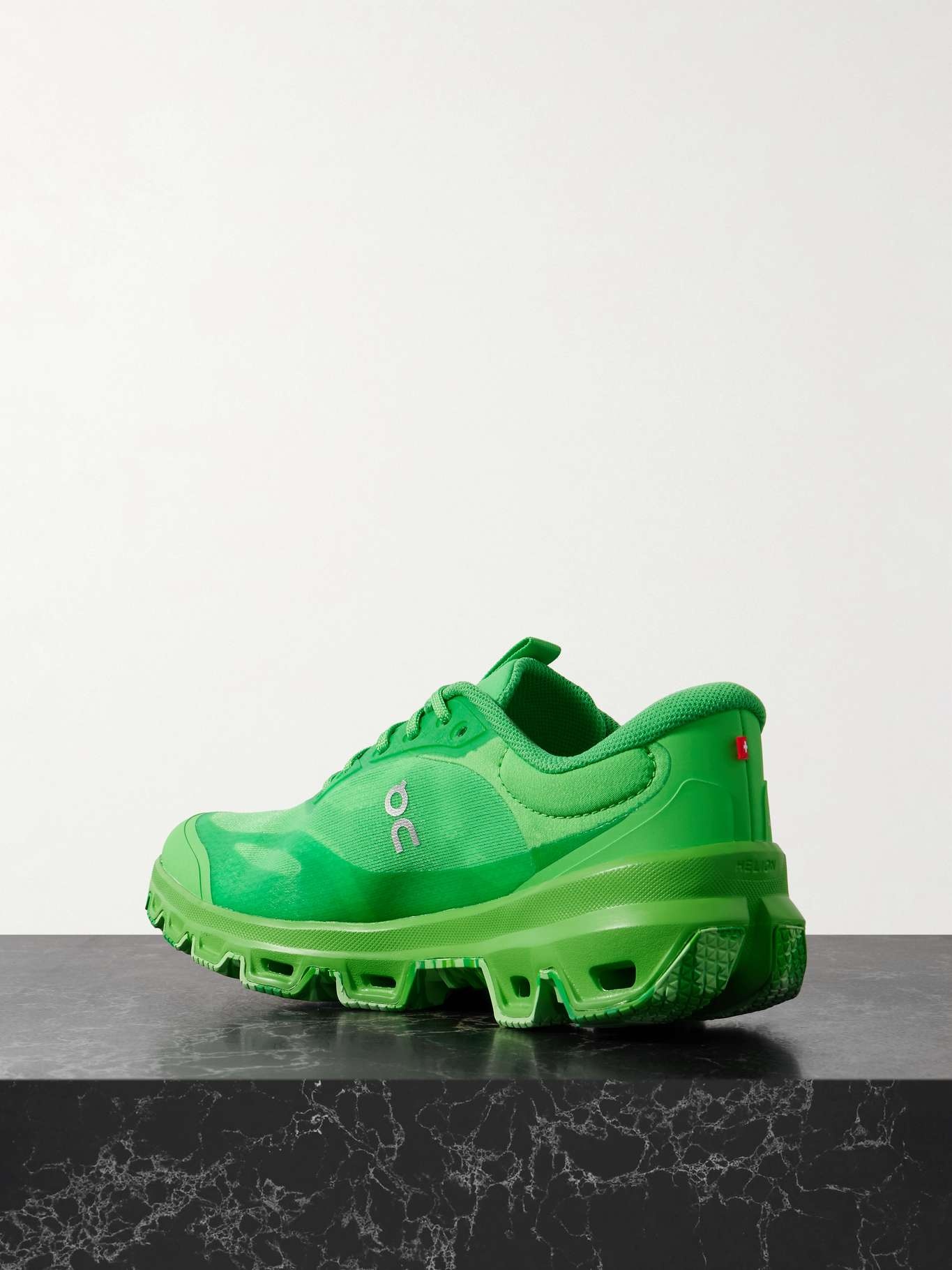 + ON CLOUDVENTURE 2.0 rubber-trimmed recycled-mesh sneakers Leaf green - 3
