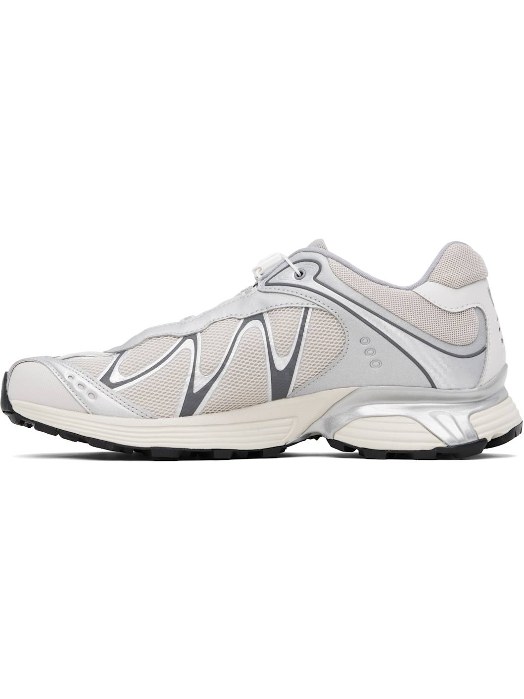 Silver & Beige XT-Whisper Sneakers - 3