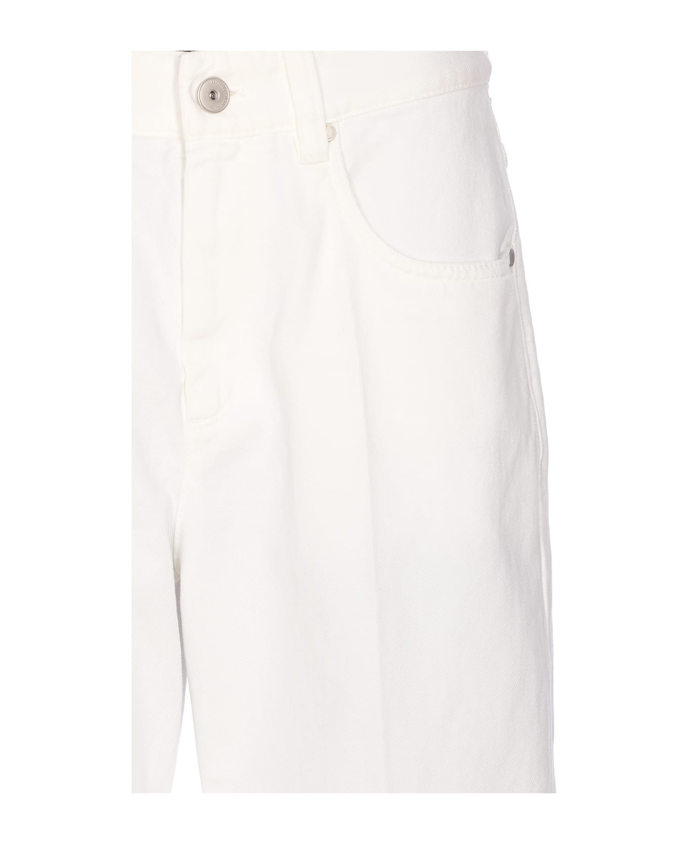 Contemporary Square Denim Pants With Jewel - 4