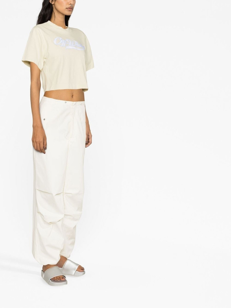 logo-print cropped T-shirt 3