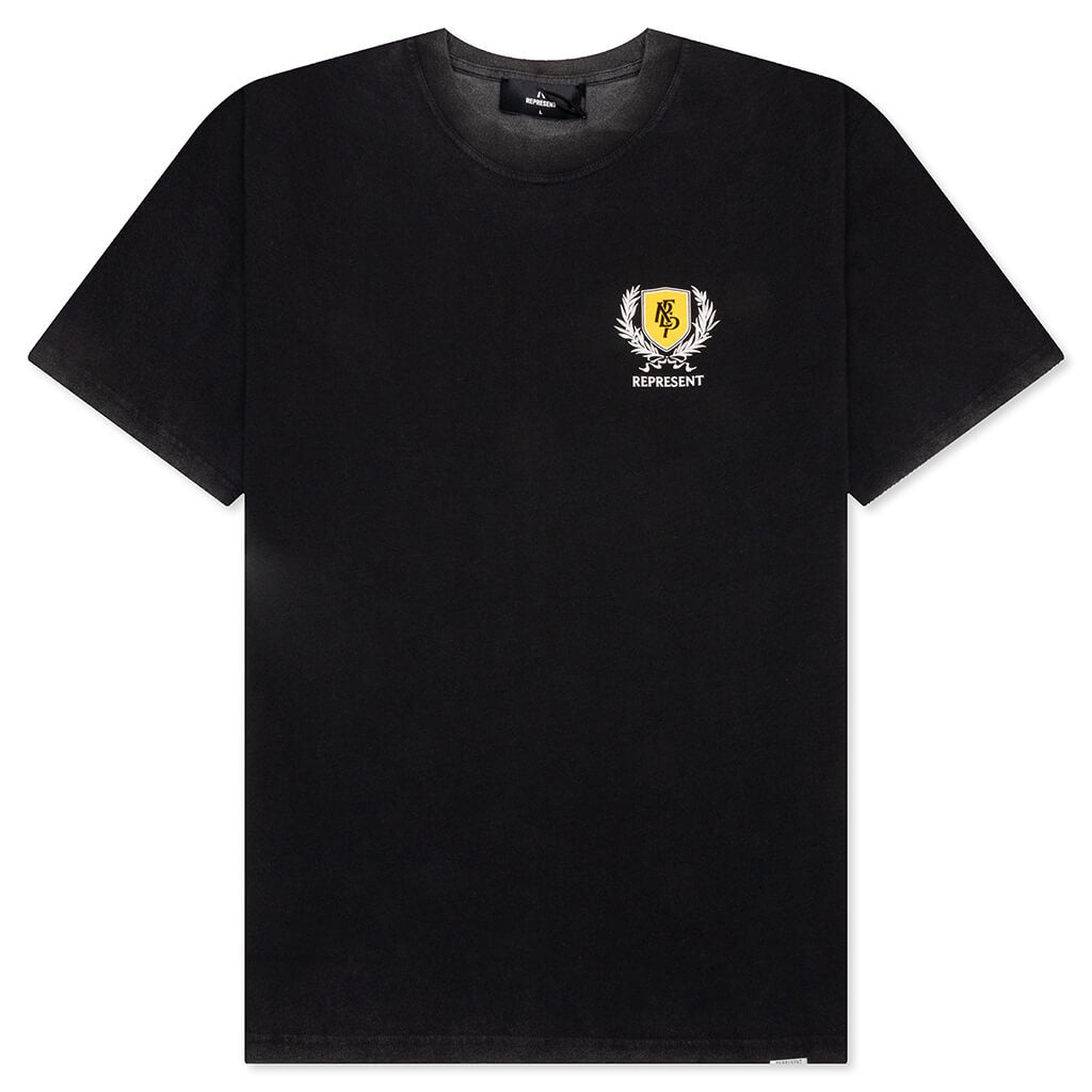 CREST T-SHIRT - VINTAGE BLACK - 1