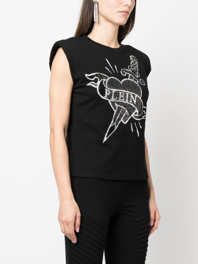 crystal-embellished logo tank top 3