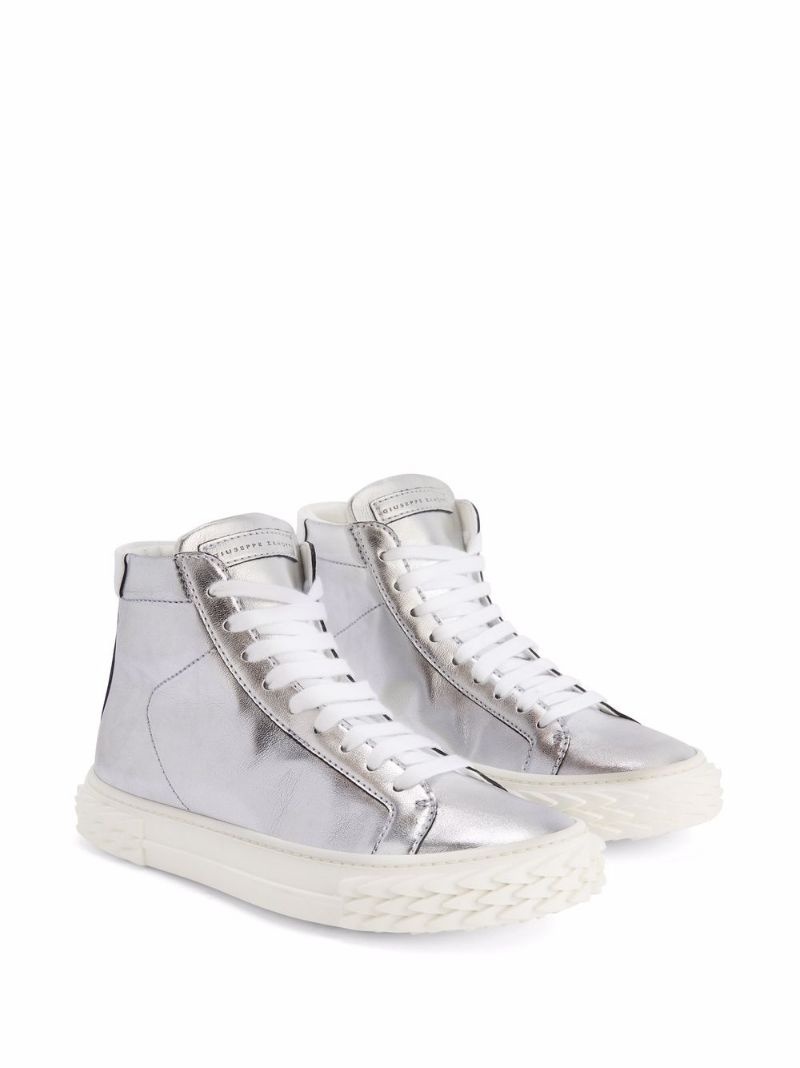 Ecoblabber metallic high-top sneakers - 2