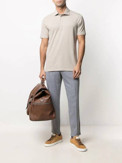 Brunello Cucinelli short-sleeve polo shirt outlook