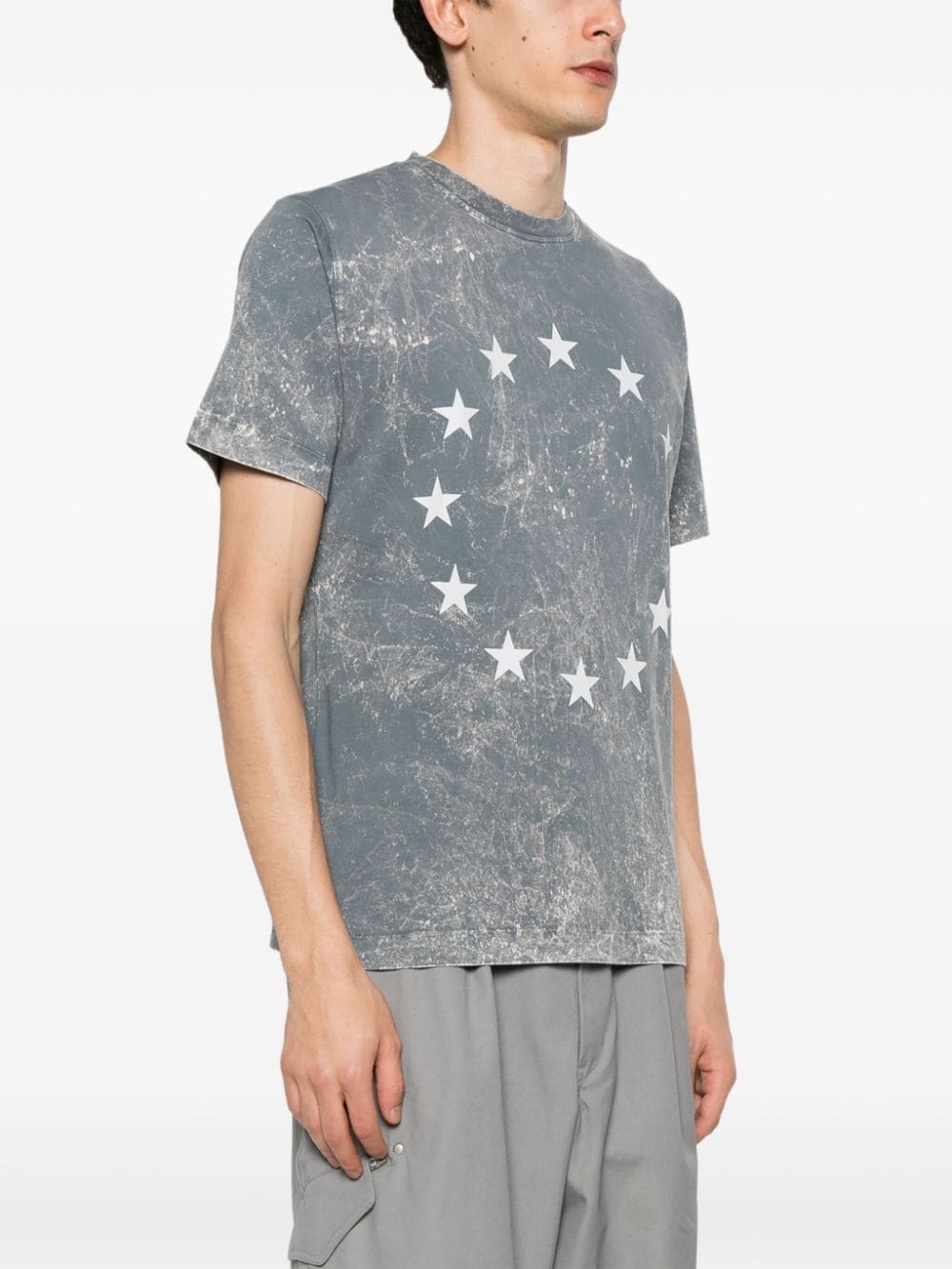 star-print cotton T-shirt - 3