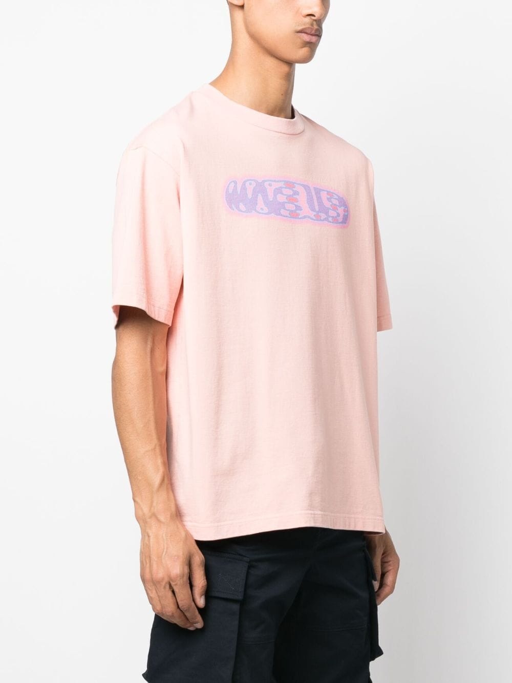 logo-print cotton T-shirt - 3