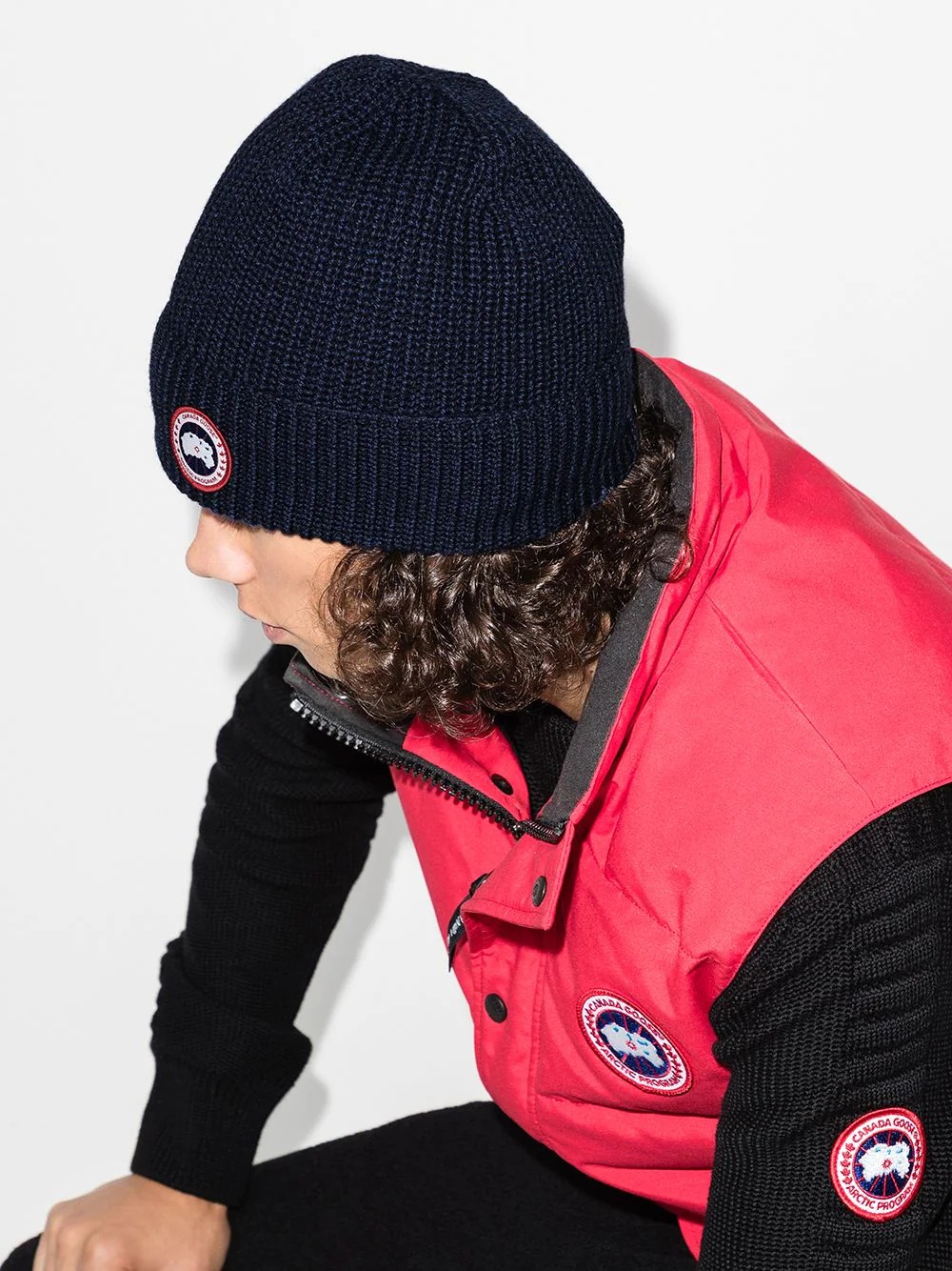 Arctic Disc ribbed-knit beanie - 2