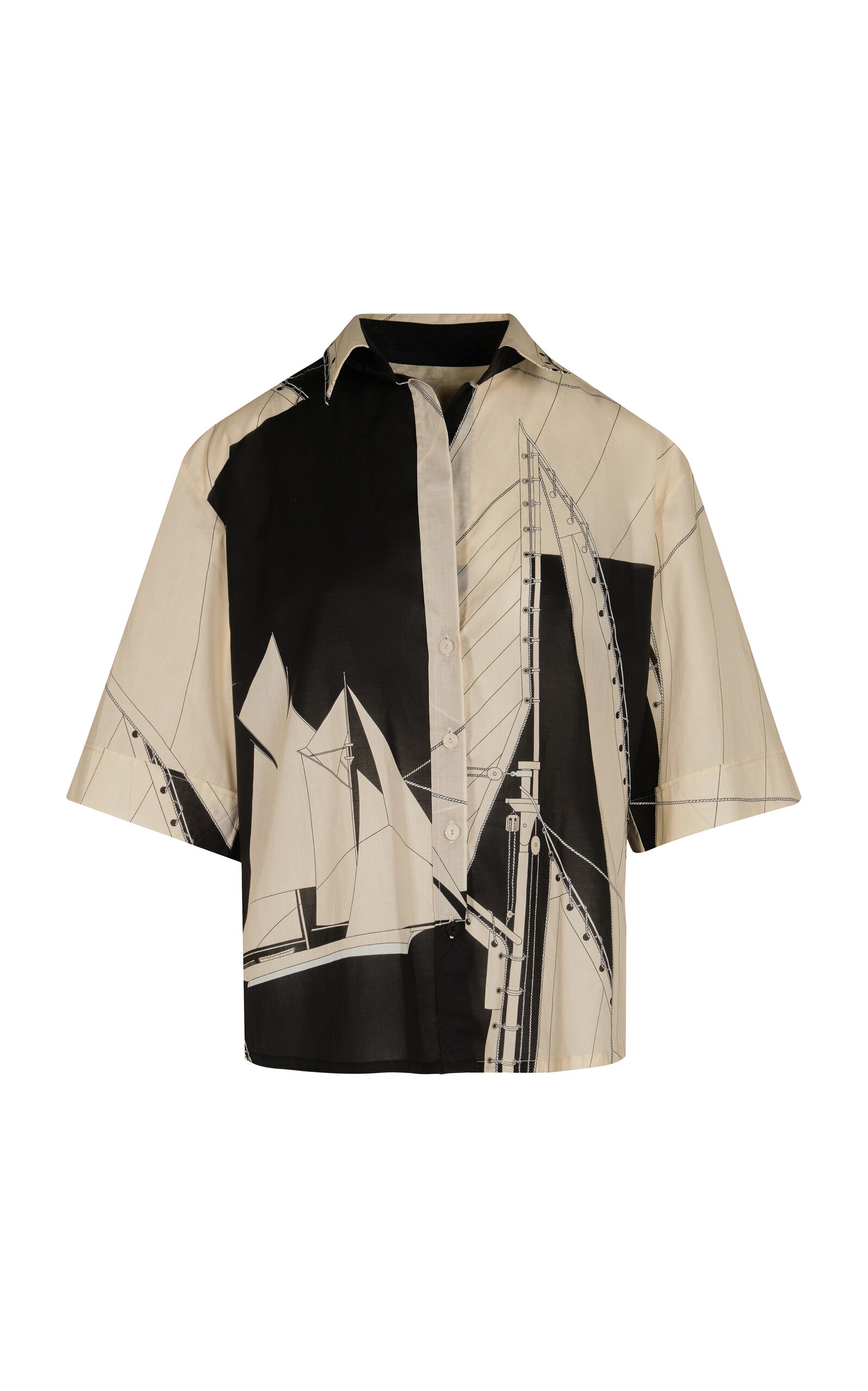 Salty Promises Printed Cotton Shirt print - 1