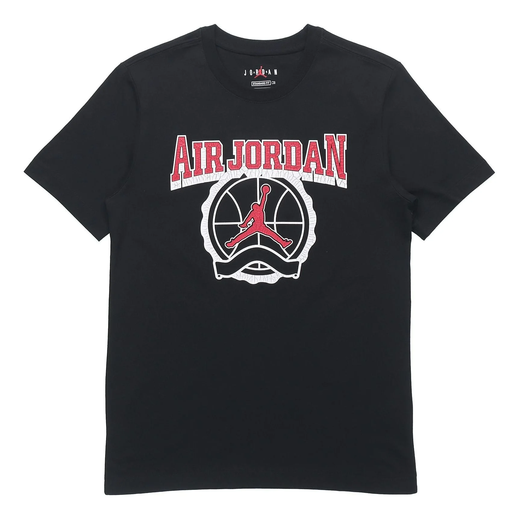 Air Jordan Burst Crack Basketball Sports Short Sleeve T-Shirt Men's Black CV3420-010 - 1