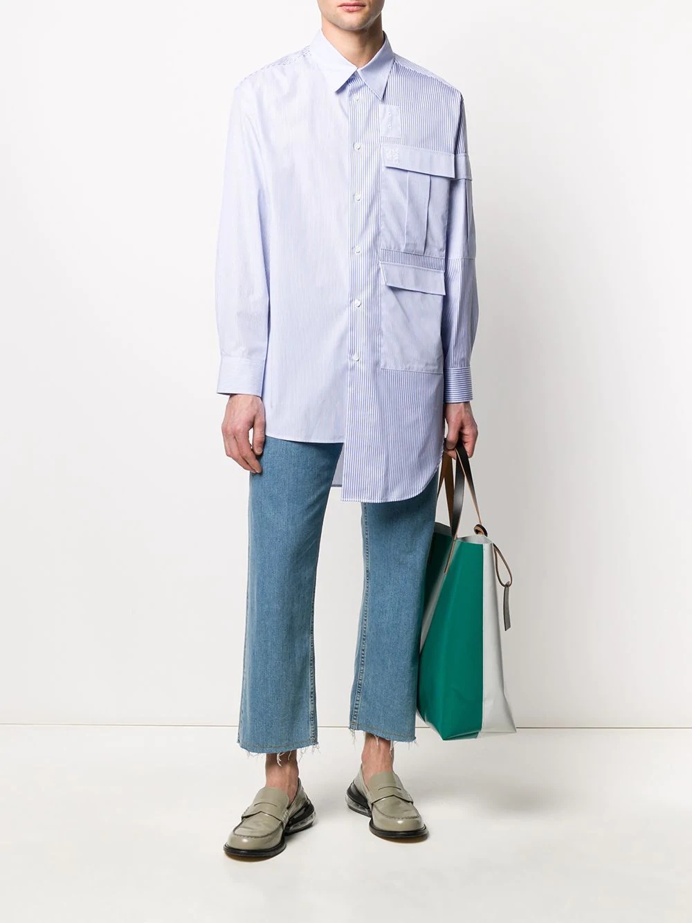 oversized asymmetric shirt - 2