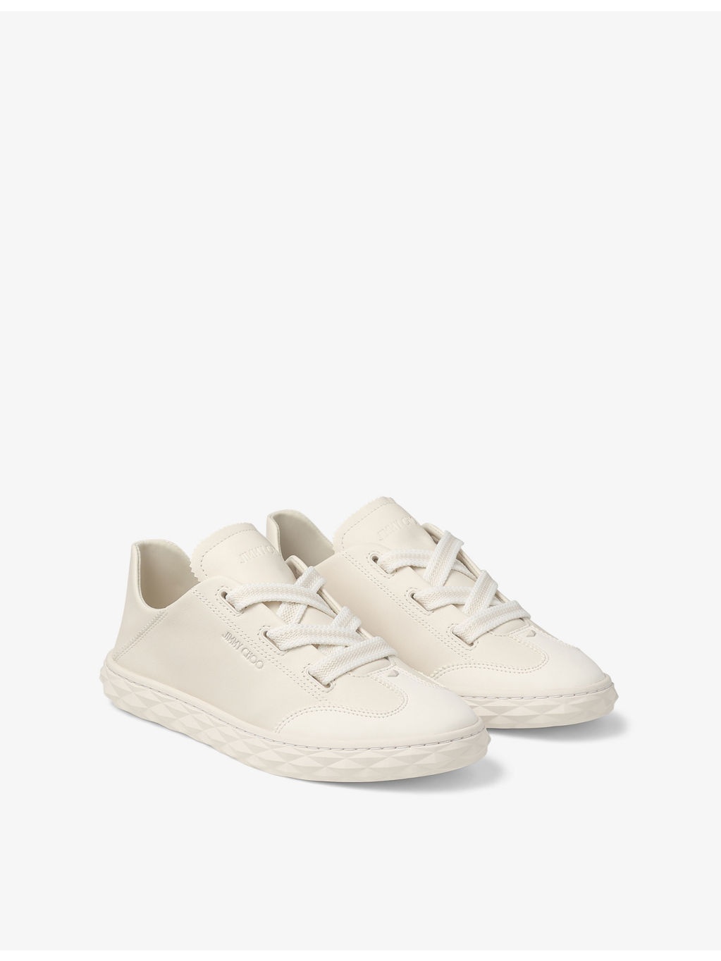 Diamond Light leather low-top trainers - 3