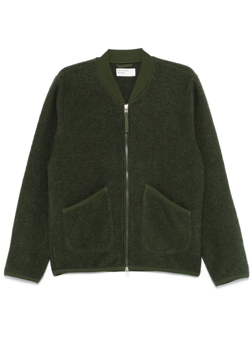 wool fleece bomber jacket - 1