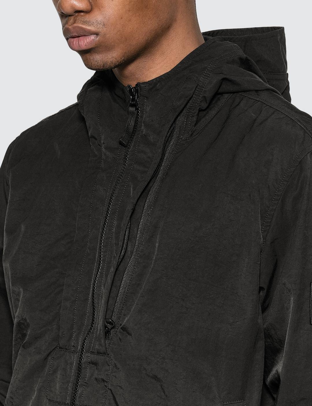 Tightly Woven Nylon Twill Hooded Jacket - 5