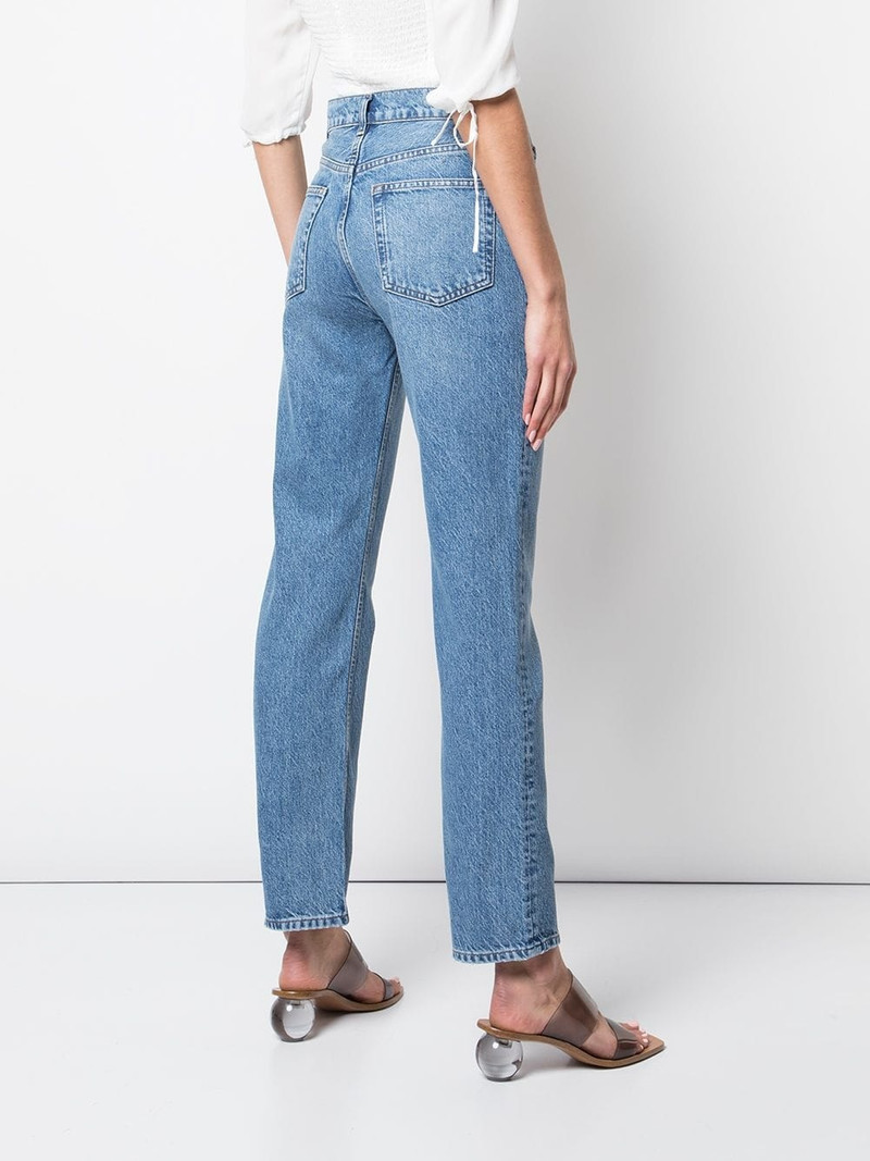 Cynthia high-rise straight jeans 4