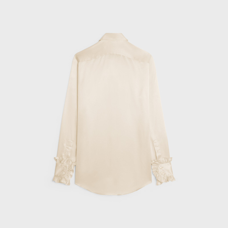 CELINE romy shirt in satin silk outlook