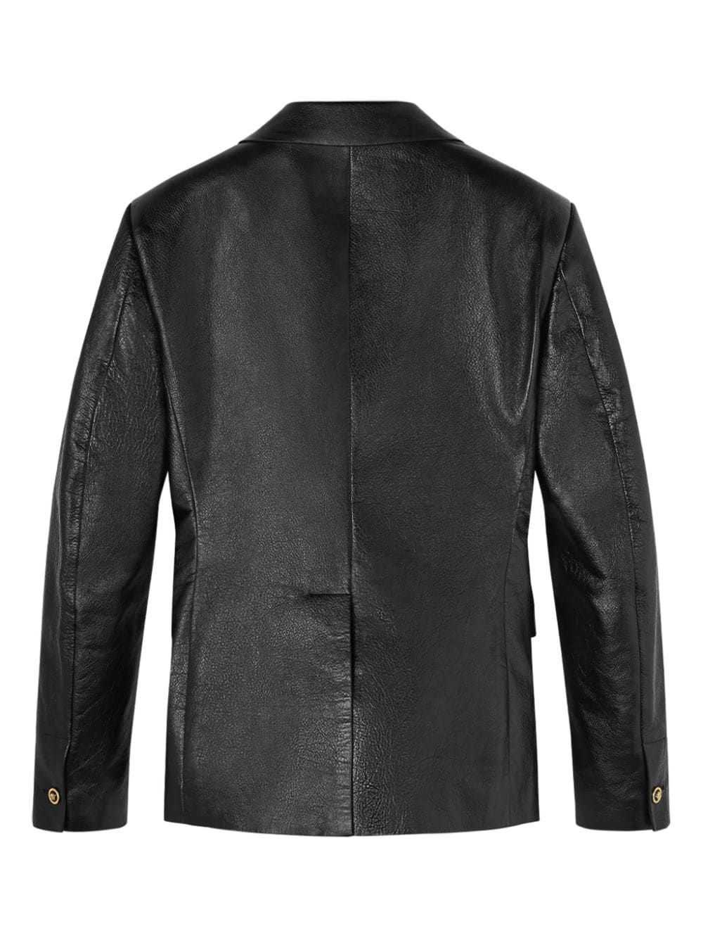 leather blazer - 2