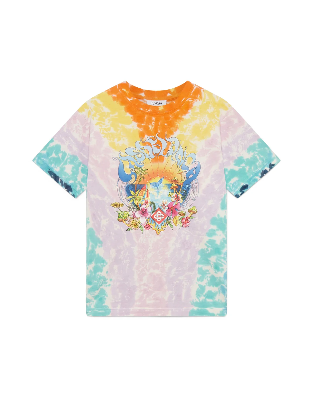 Surf Trip Tie Dye T-Shirt | Casablanca Paris - 1