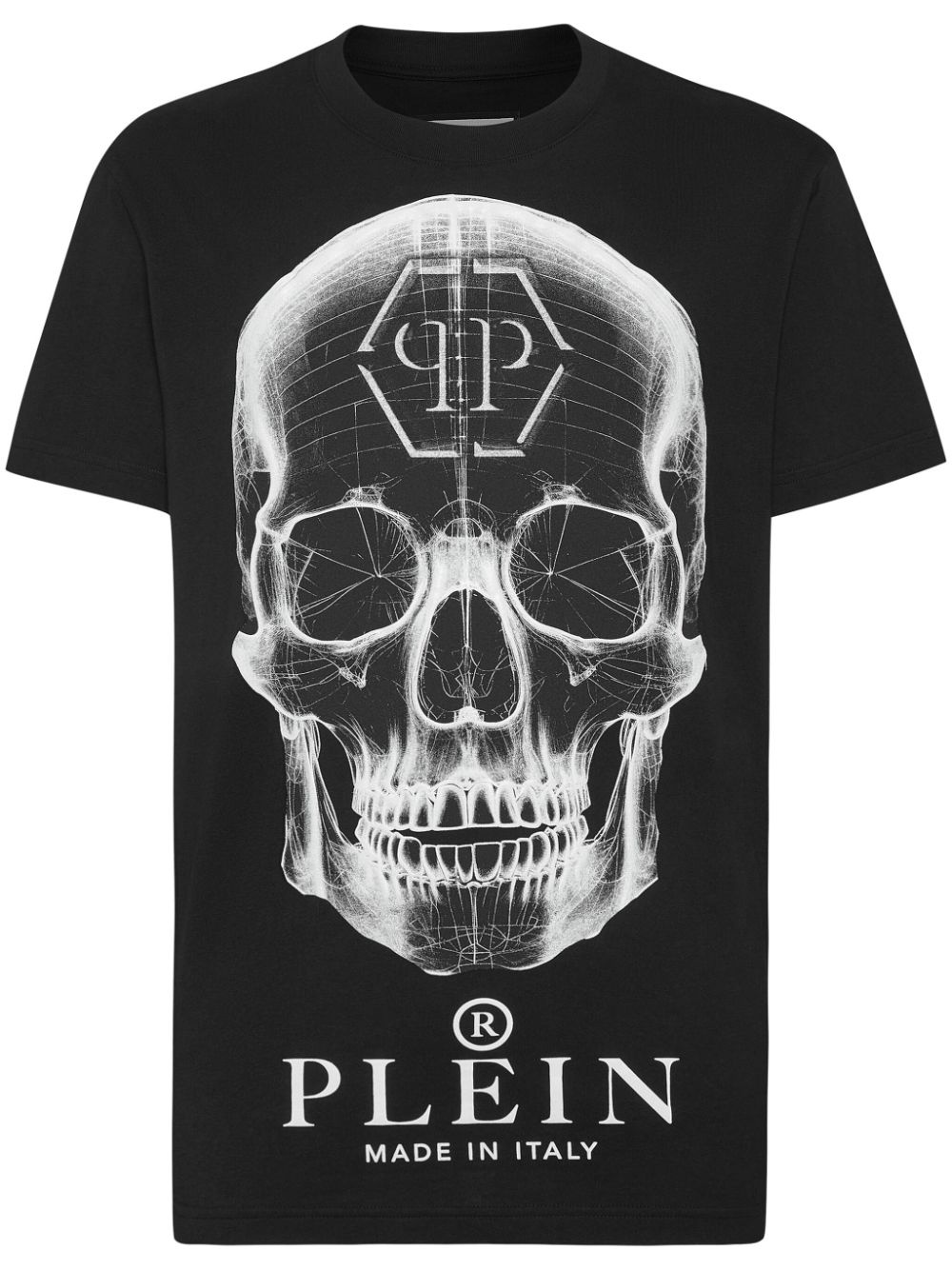 Skull-print cotton T-shirt - 1