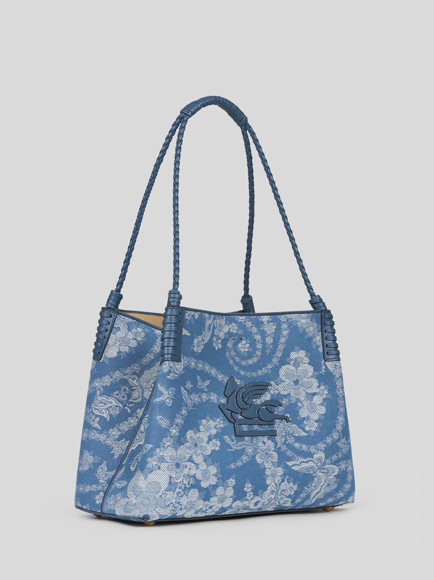 SMALL DENIM LIBRA TOTE BAG - 6