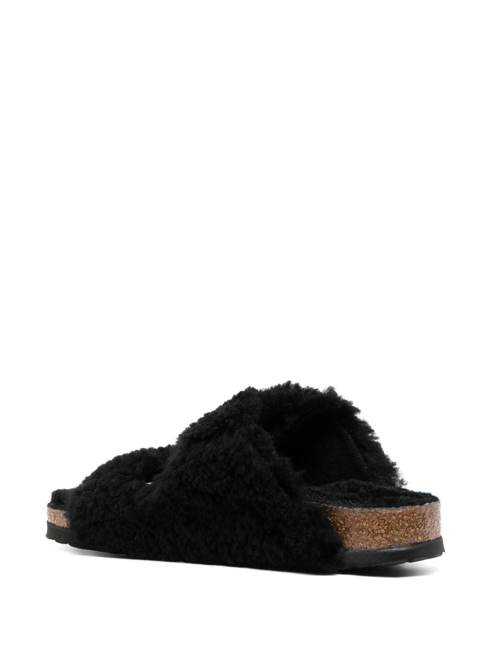 Arizona Big Buckle shearling slides - 3