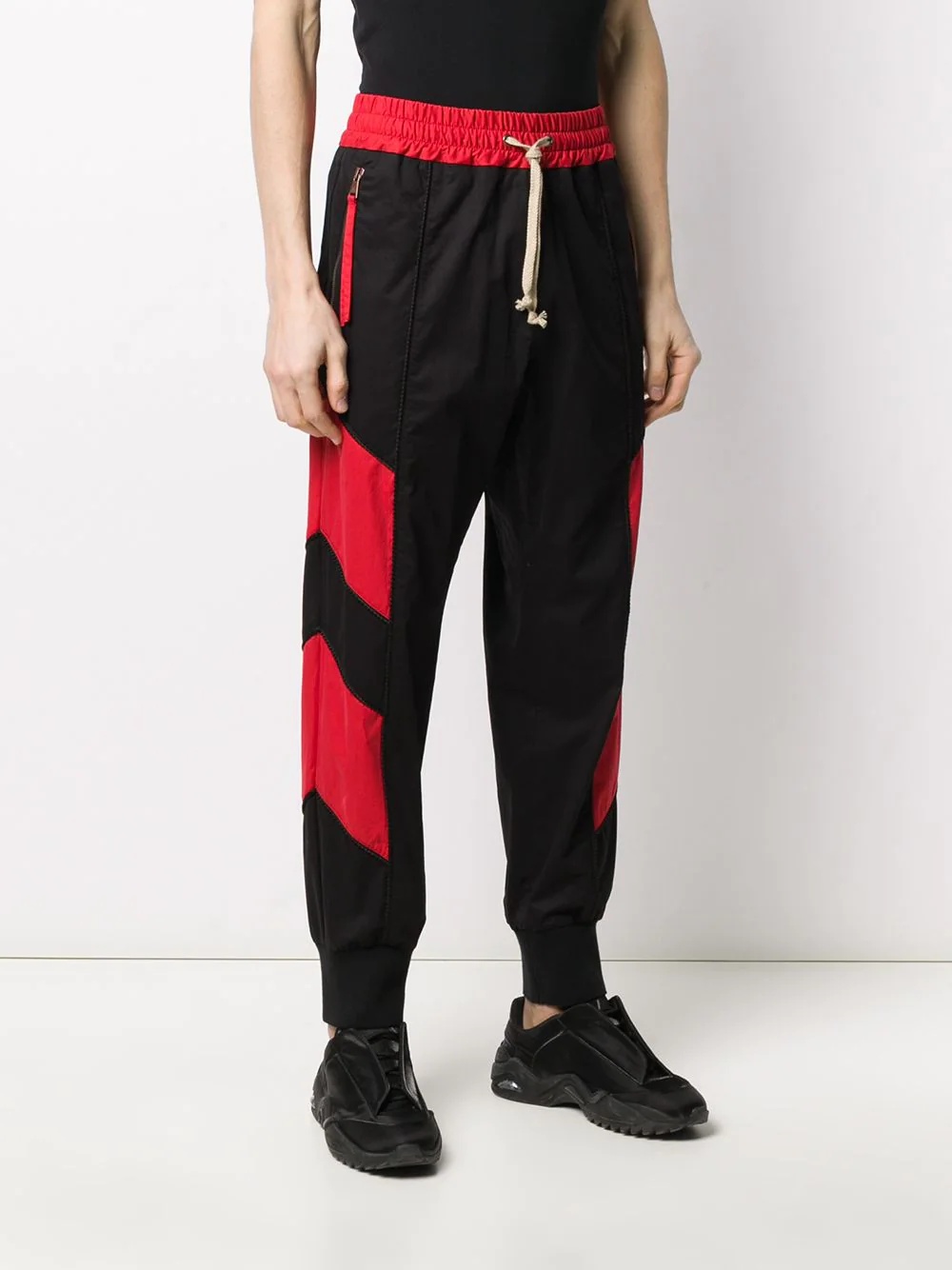 embroidered Orb track pants - 3